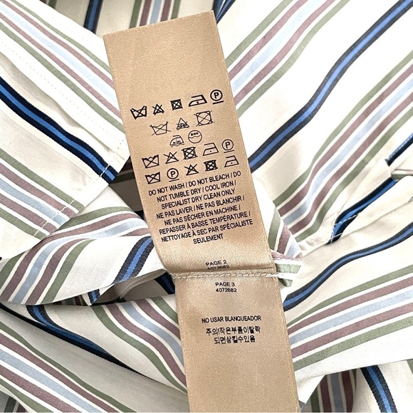 Burberry Striped Silk Shirt Dress - Picture 10 of 16